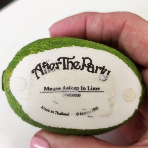 After the party mouse asleep in a lime resin figurine - Picture 4 of 6